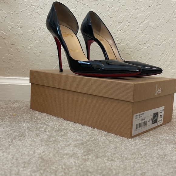 Christian Louboutin Iriza 100 Patent Black 38.5 - Picture 7 of 10